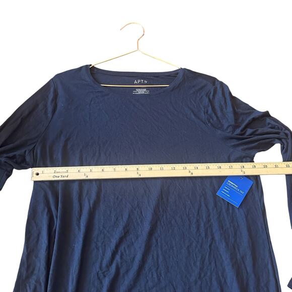 Apt 9 long sleeved soft mineral black top size XL - Picture 6 of 6